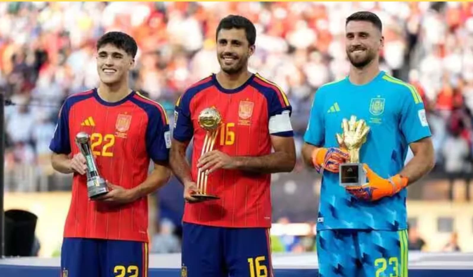 FIFA World Cup 2026 Awards: किलियन एम्बाप्पे बने गोल्डन बूट विजेता, रोड्री को मिला बेस्ट प्लेयर अवॉर्ड