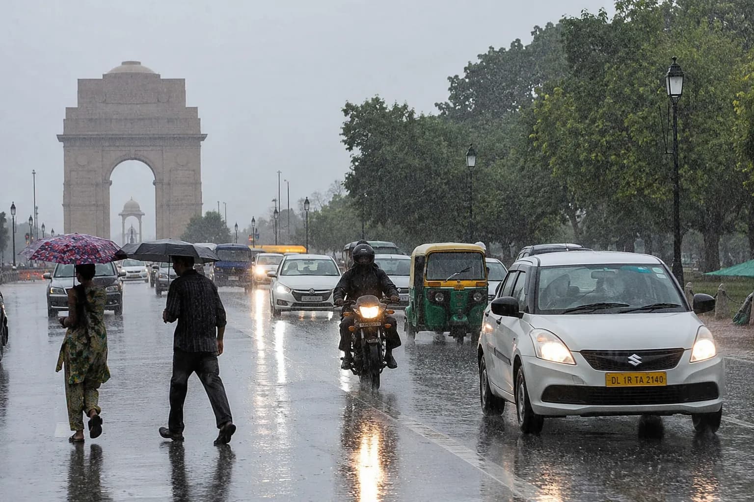 दिल्ली में फिर बारिश की दस्तक, सुबह-सुबह बदला मौसम का मिजाज; लोगों को उमस से मिली राहत