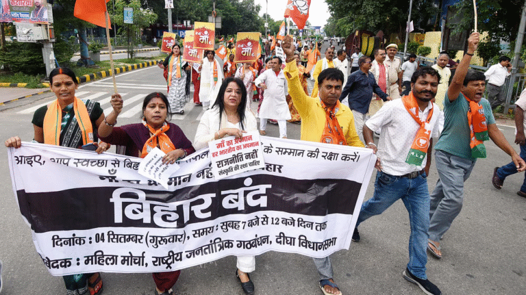 Bihar observed a 5-hour bandh in protest against derogatory remarks on PM Modi and his mother