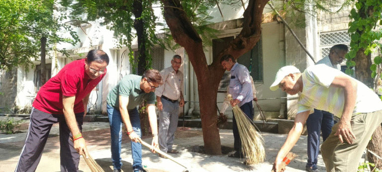 Cleanliness drive organised at ICDS Directorate on the occasion of Gandhi Jayanti